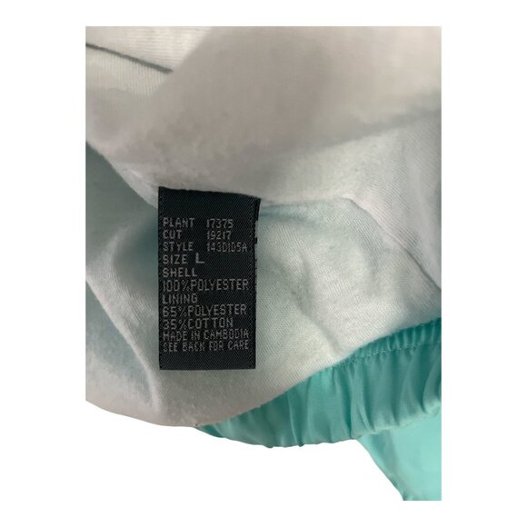 Koret Women’s L Aqua Blue Zip Front Lightweight Jacket Polyester Cotton Lined Vt - Picture 4 of 6